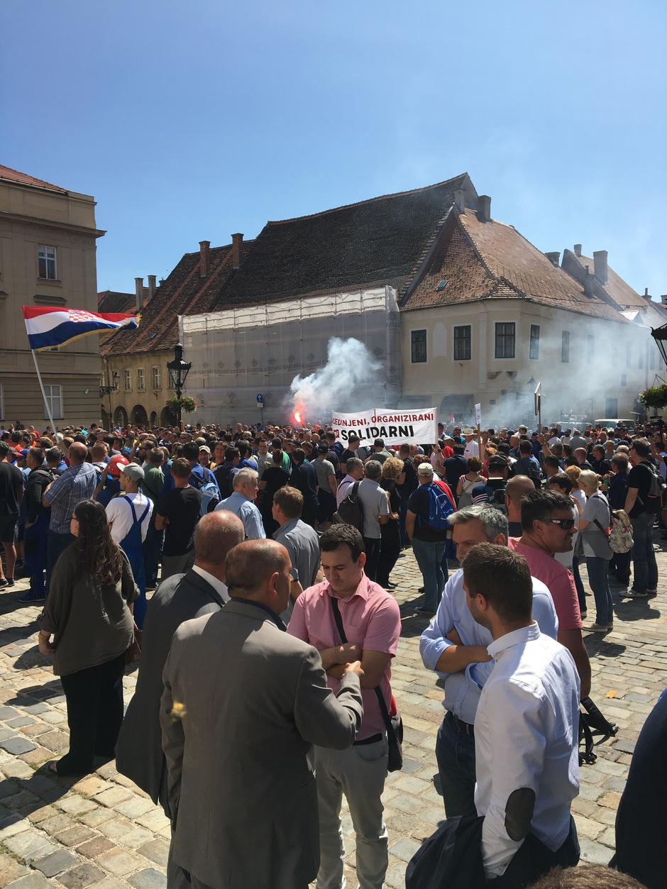 Prosvjed radnika brodogradilišta