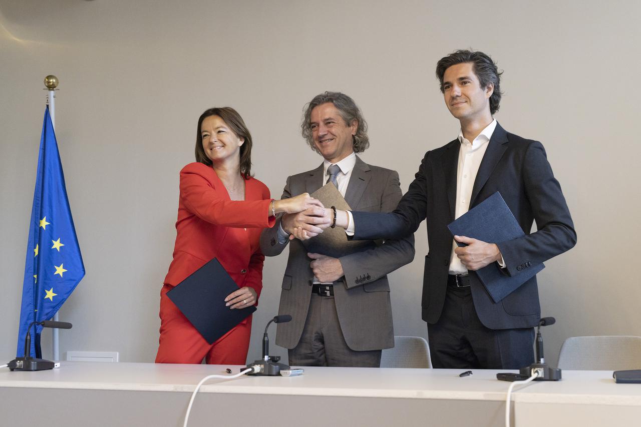 SLOVENIA-LJUBLJANA-THREE PARTIES-COALITION AGREEMENT