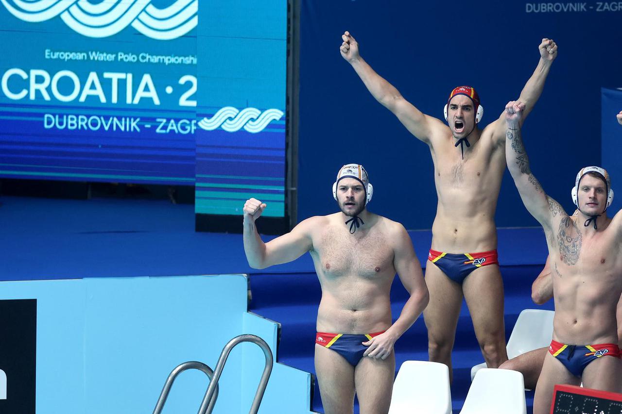Zagreb: Utakmica polufinala između Španjolske i Italije na Europskom prvenstvu u vaterpolu