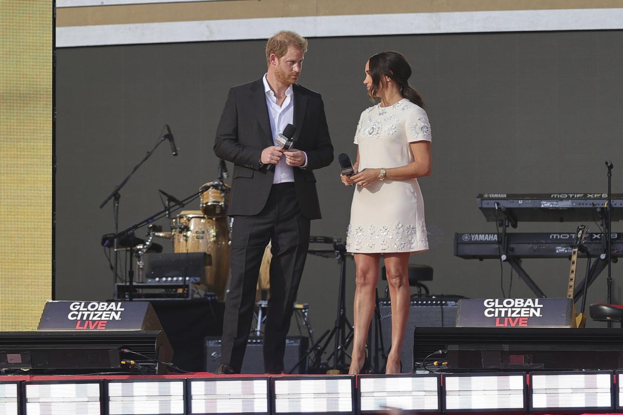 Prince Harry and Meghan Markle at the Global Citizen Concert