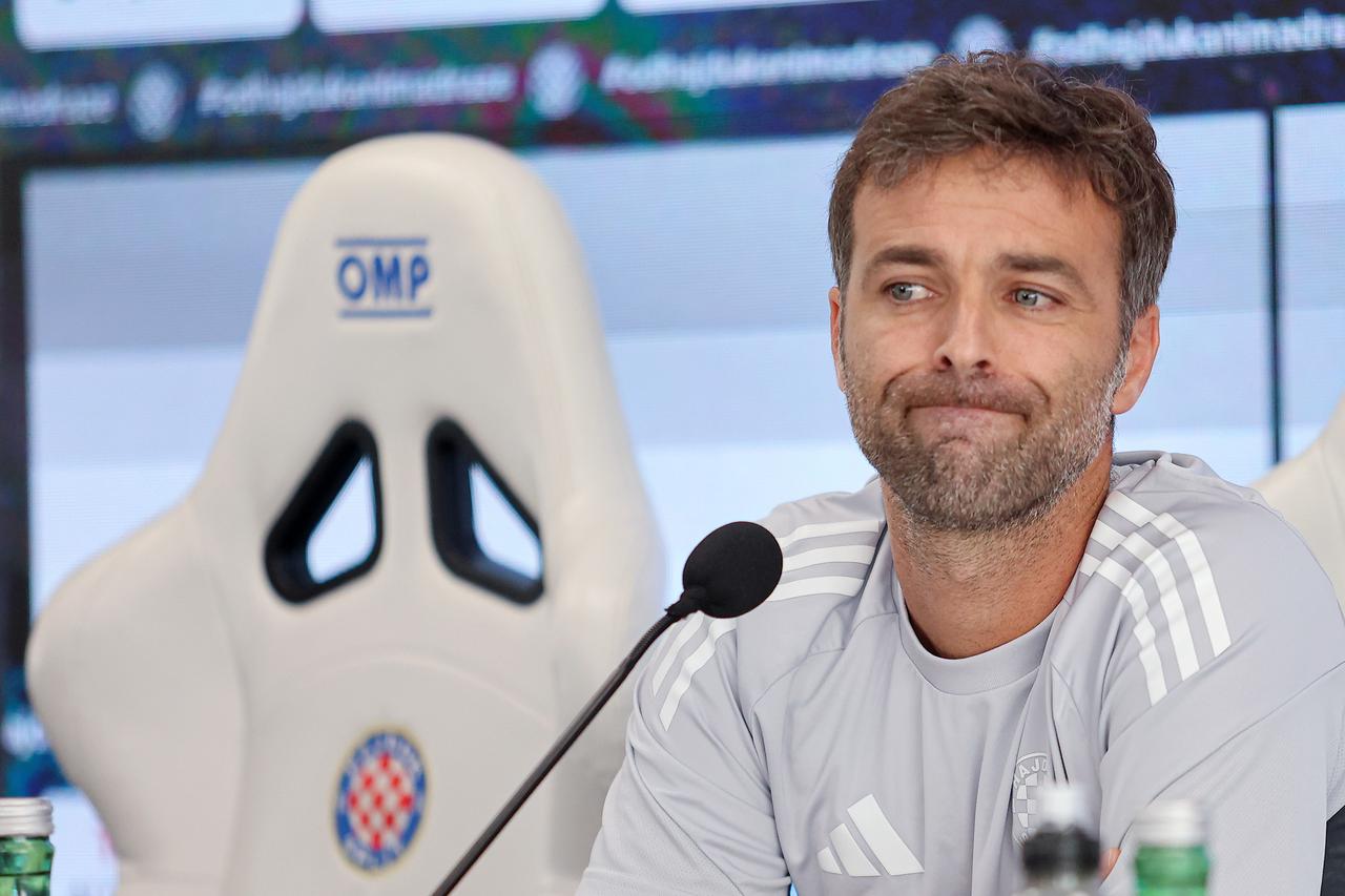 Konferencija za medije HNK Hajduk, trener Gonzalo Garcia i Anthony Kalik