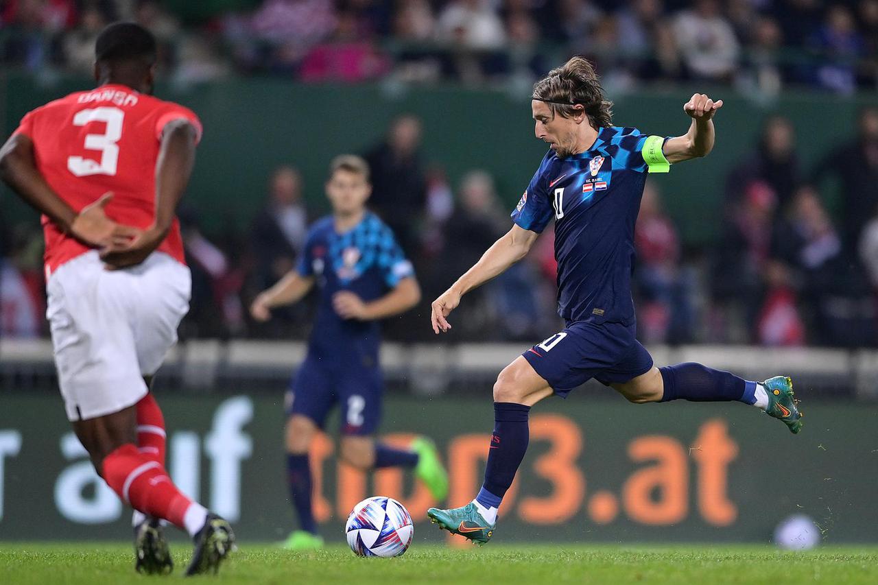 Hrvatska povela protiv Austrije, Luka Modrić zabio za 1:0