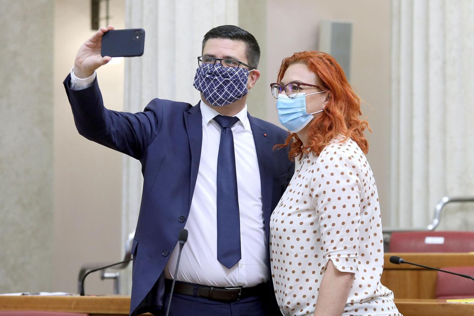 23.07.2020., Zagreb - 1. sjednica Hrvatskoga sabora nastavljena je danas predstavljanjem nove Vlade Republike Hrvatske. Glasovanje o povjerenju Vladi  ocekuje se u popodnevnim satima.Photo: Patrik Macek/PIXSELL