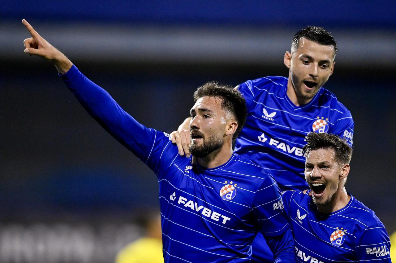 Zagreb: Dion Drena Beljo zabio gol za 1:0 protiv Fenerbahce F.K. u 1. kolu Europske lige