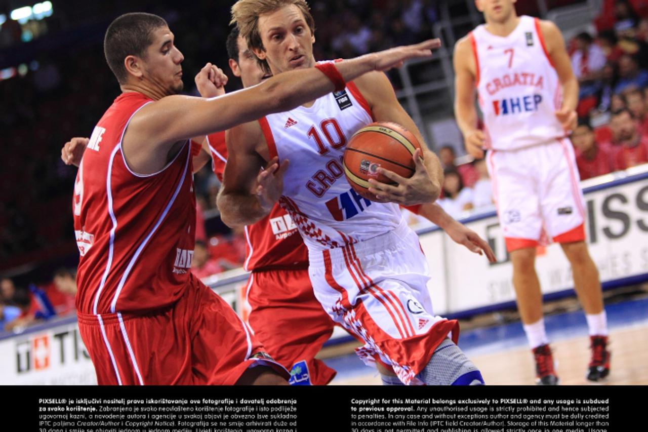 '01.09.2010., Istanbul â??- 2010 FIBA SP Istanbul. Utakmica grupe B  Hrvatska-Tunis u Abdi Ipekci Areni.Zoran Planinic Photo: Zeljko Lukunic/PIXSELL'