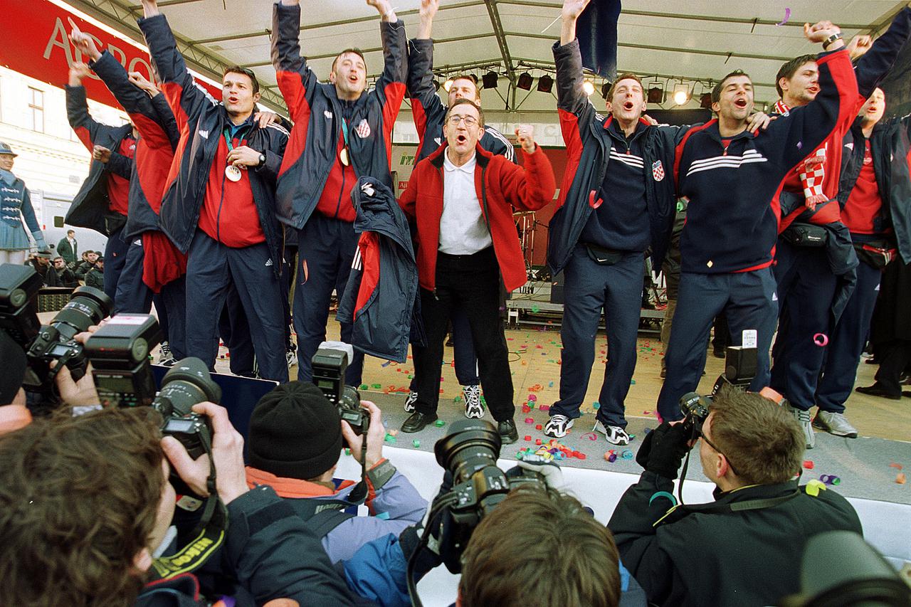 Zagreb: Doček svjetskih rukometnih prvaka, 03.02.2003.