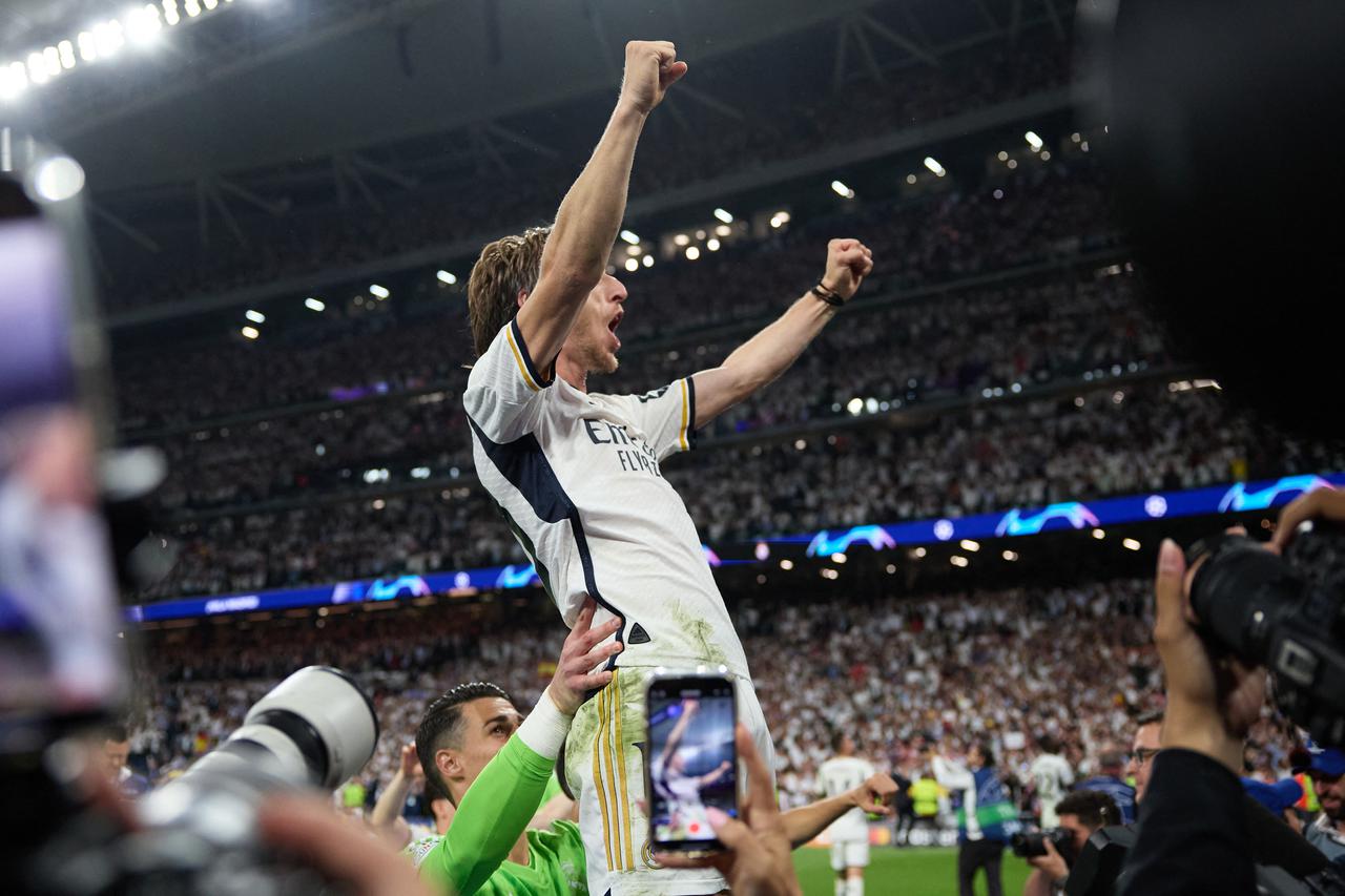 Match retour de la demi-finale de la Ligue des champions entre le Real Madrid et le Bayern de Munich (2-1) au stade Santiago Bernabeu à Madrid