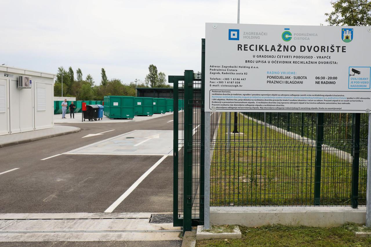 Zagreb: Tomislav Tomašević otvorio je reciklažno dvorište u Gradskoj četvrti Podsused – Vrapče