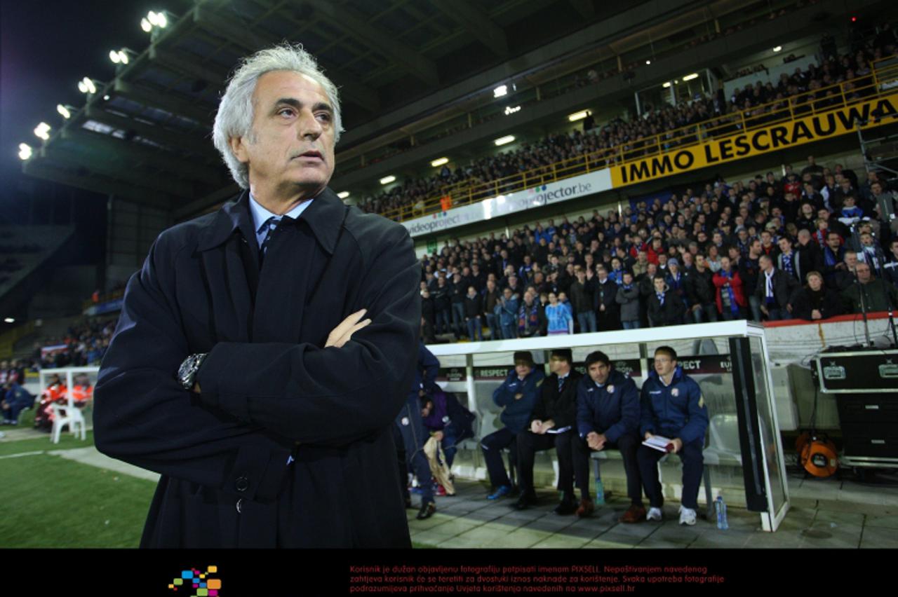 '04.11.2010., Brugge - Jan Breydel Stadion. Nogometna utakmica D skupine UEFA Europska Liga. Club Brugge - Dinamo Zagreb. Vahid Halilhodzic. Photo: Sanjin Strukic/PIXSELL'