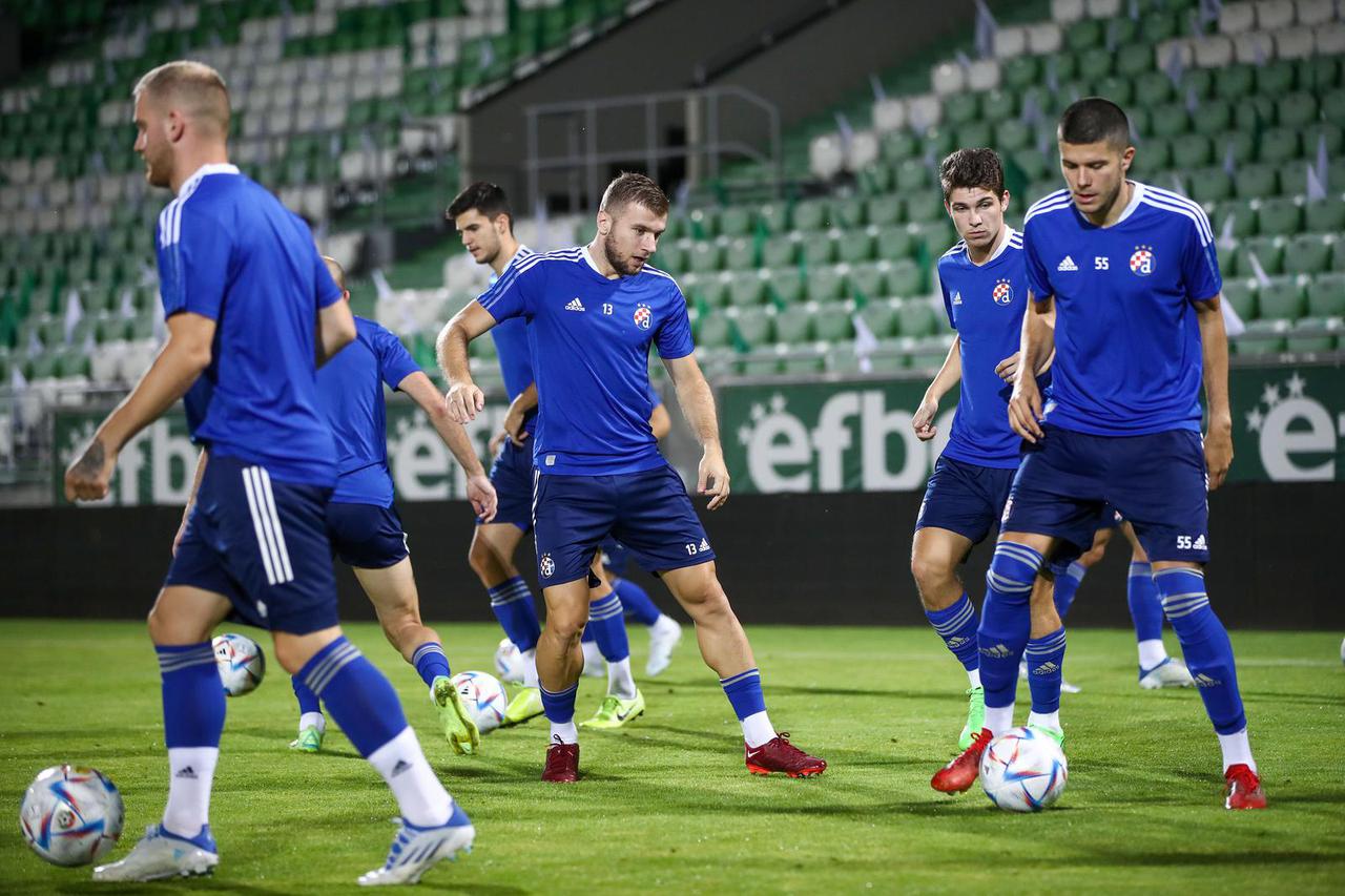 Razgrad: Trening igrača GNK Dinamo uoči utakmice s Ludogoretsom