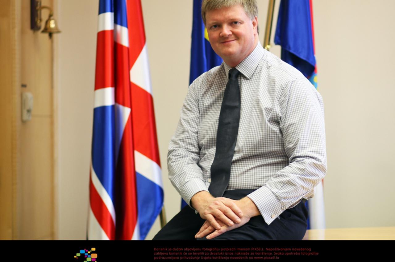 '23.01.2012., Luciceva, Zagreb - Otpravnik poslova britanskog veleposlanstva Chris Hodge. Photo: Slavko Midzor/PIXSELL'