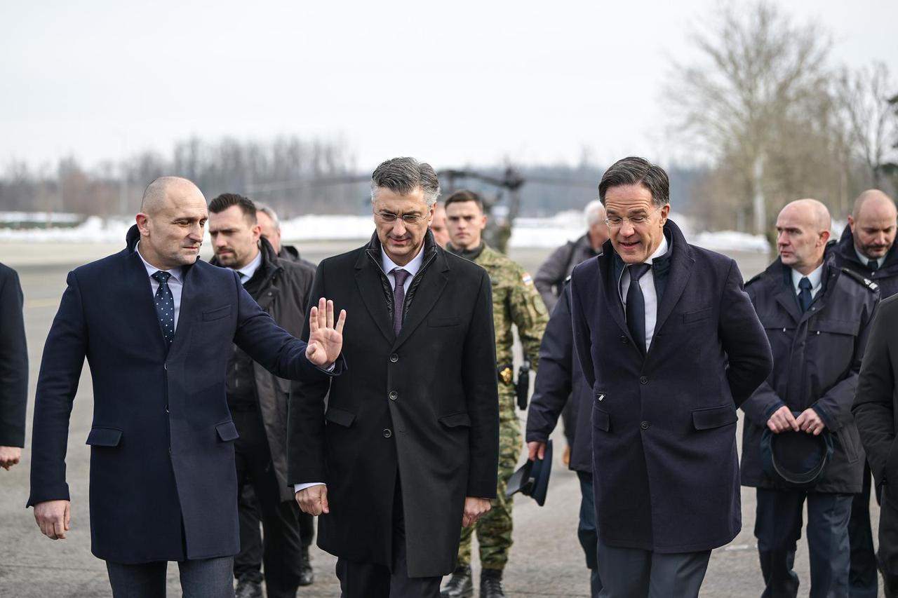 Zagreb: Dolazak glavnog tajnika NATO-a Marka Ruttea u Hrvatsku