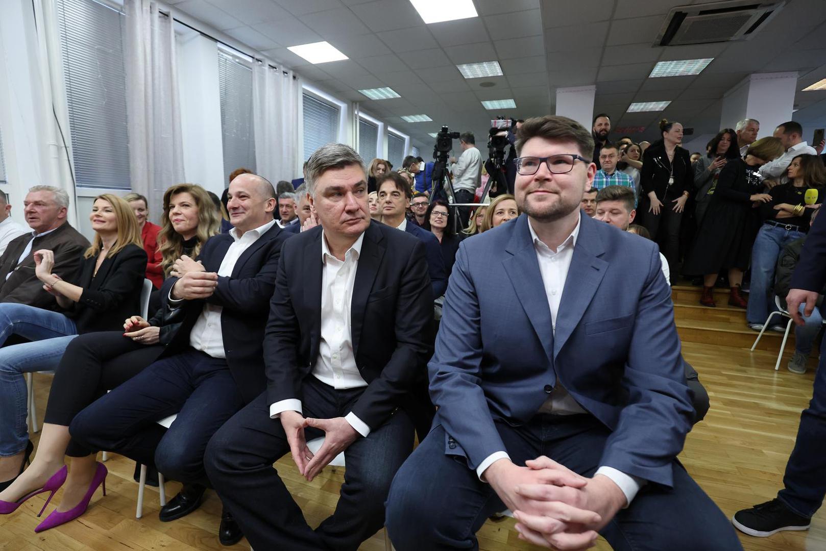 16.03.2024., Zagreb - U sredisnjici SDP-a odrzana je sjednica Glavnog odbora SDP-a na kojoj su se obratili Predja Grbin i predsjednik Zoran Milanovic. Photo: Sanjin Strukic/PIXSELL