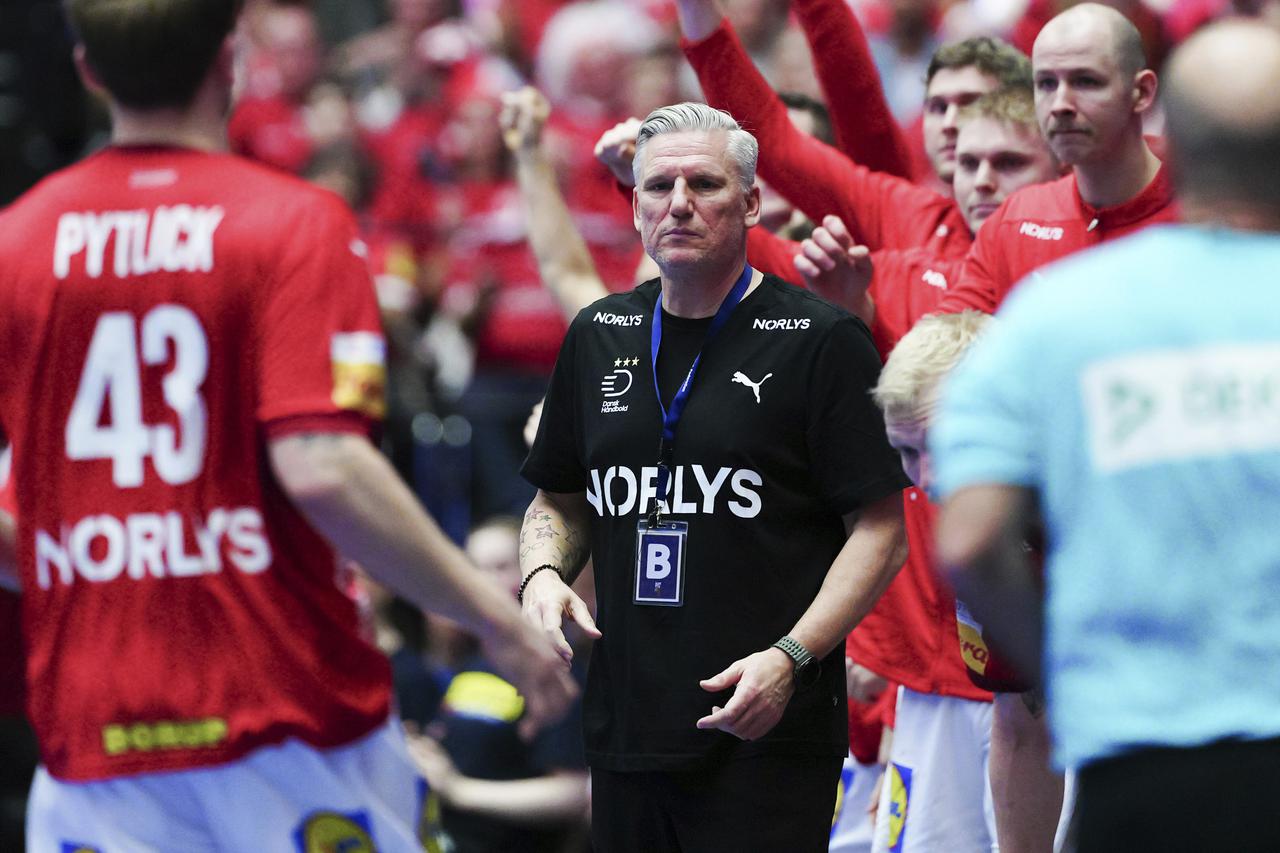 DEN, Daenemark vs. Schweiz, Handball, IHF Weltmeisterschaft 2025, Hauptgruppe 1, Spieltag 2, 23.01.2025