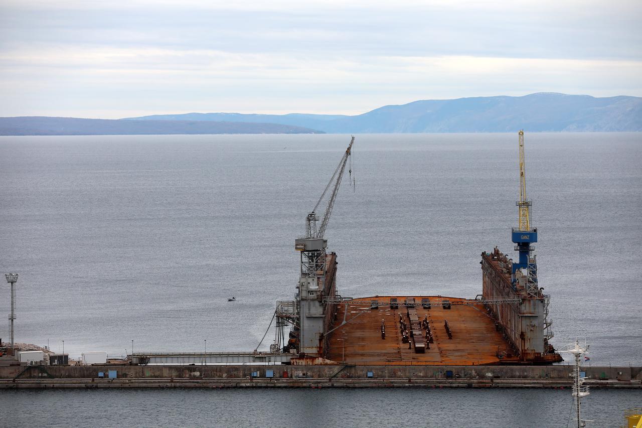 Rijeka: Brodovi na remontu u brodogradilištu Viktor Lenac