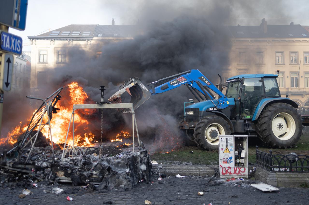 Farmers protest to denounce the reforms of the Common Agricultural Policy - Brussels