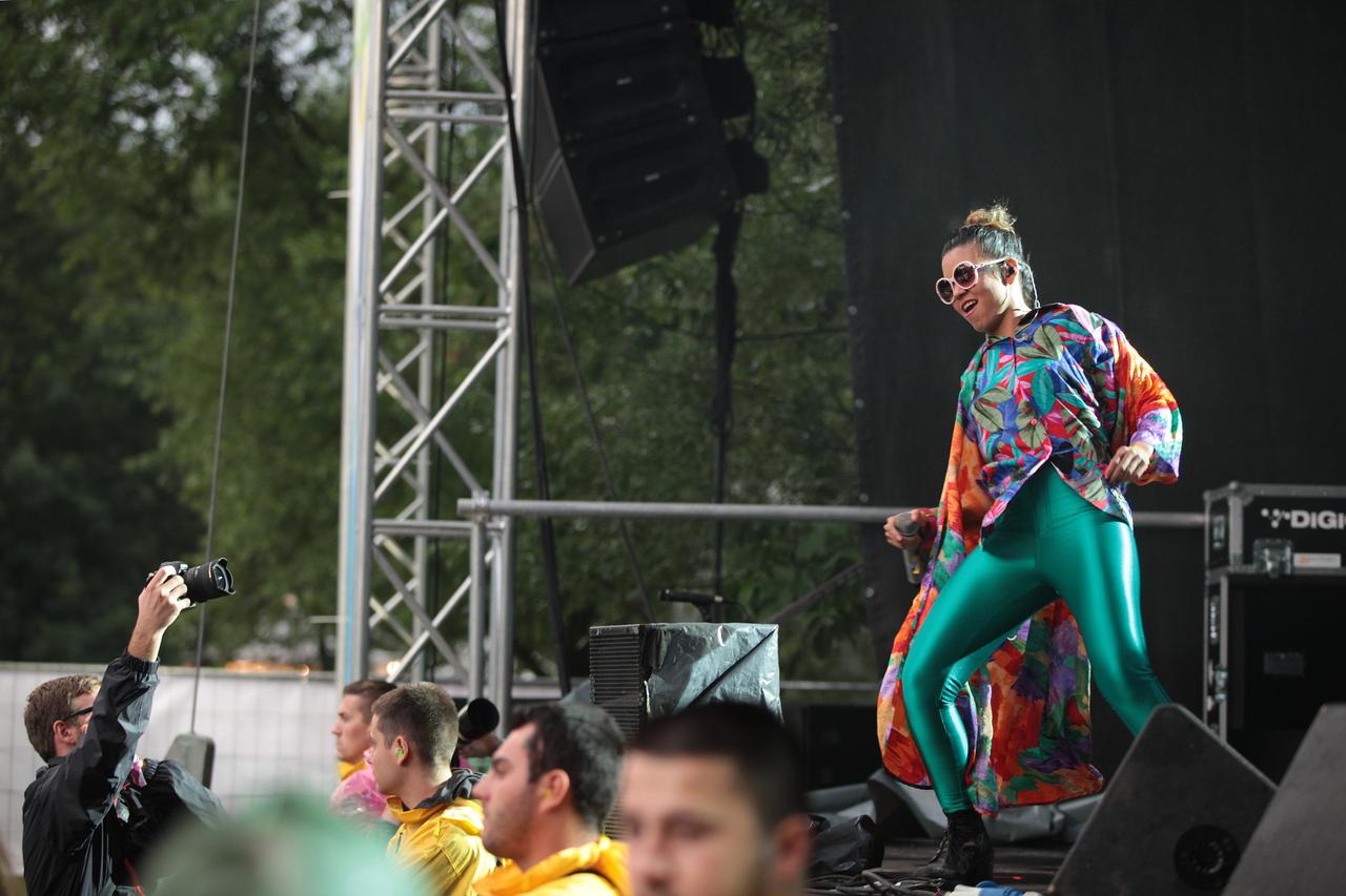 25.06.2014., Zagreb - InMusic Festival, najveci open-air festival u Hrvatskoj, odrzava se uz jezero Jarun gdje nastupaju svjetski poznati izvodjaci. Bomba Estereo. Photo: Grgur Zucko/PIXSELL