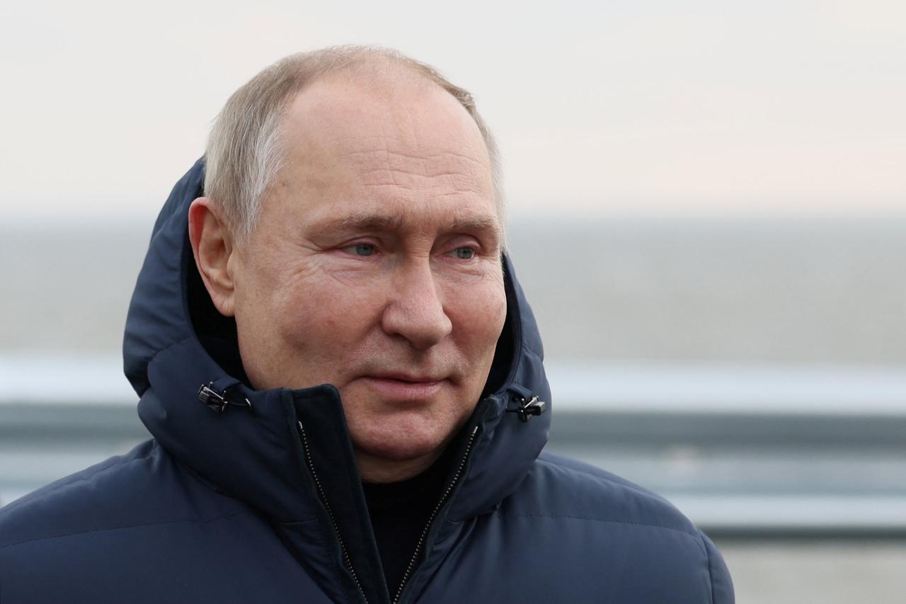 Russia's President Putin visits Crimea bridge