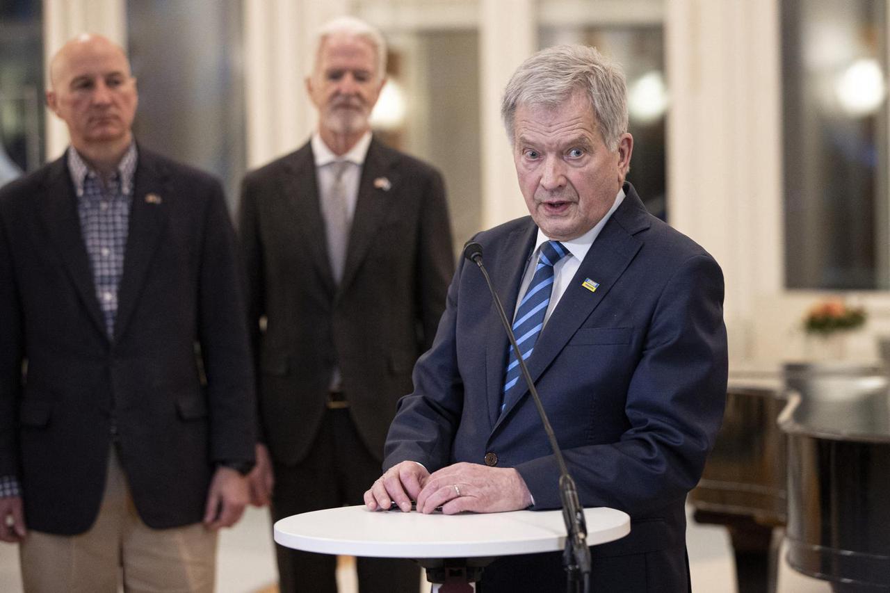 Finnish President Niinisto meets U.S. Senator McConnell in Helsinki