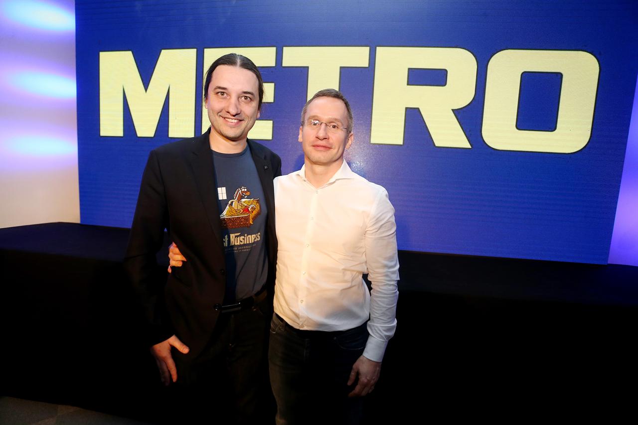 17.02.2017.,Zagreb - HUB385, prvi hrvatski HoReCa Meetup - METRO-Techstars i CRANE s hrvatskim ugostiteljima i hrvatskimm startupima.  Marc Carena, Davorin Stetner.  Photo: Dalibor Urukalovic/PIXSELL