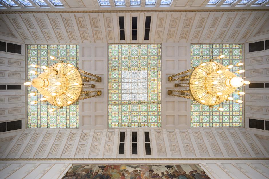 Zagreb: Interijer velike čitaonice u Hrvatskom državnom arhivu