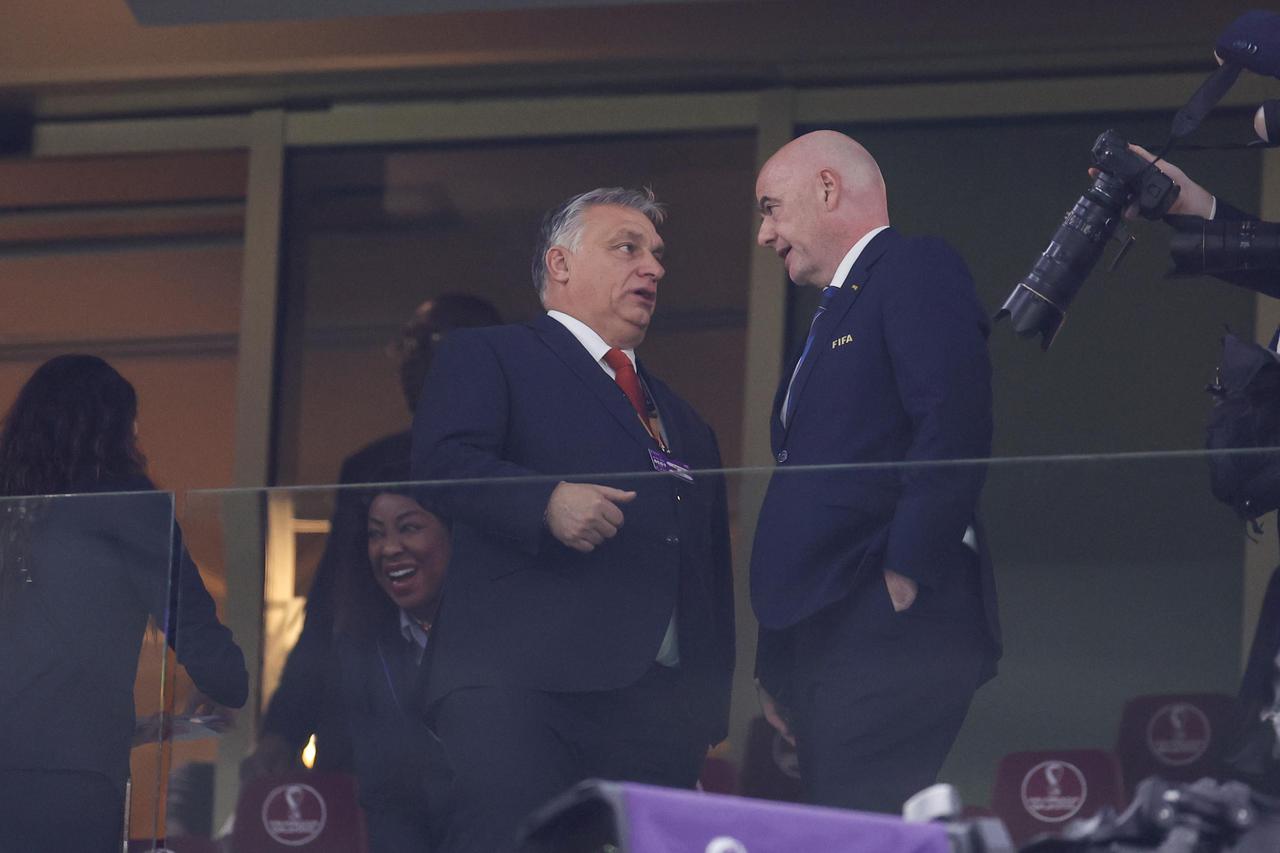 KATAR 2022 - Viktor Orban na susretu Hrvatske i Argentine u polufinalu Svjetskog prvenstva u Katru