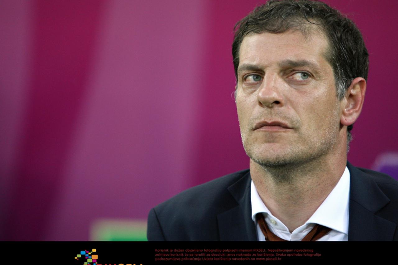'18.06.2012., Gdanjsk, Poljska - Europsko nogometno prvenstvo Euro 2012. Skupina C, Hrvatska - Spanjolska. Slaven Bilic Photo: Slavko Midzor/PIXSELL'