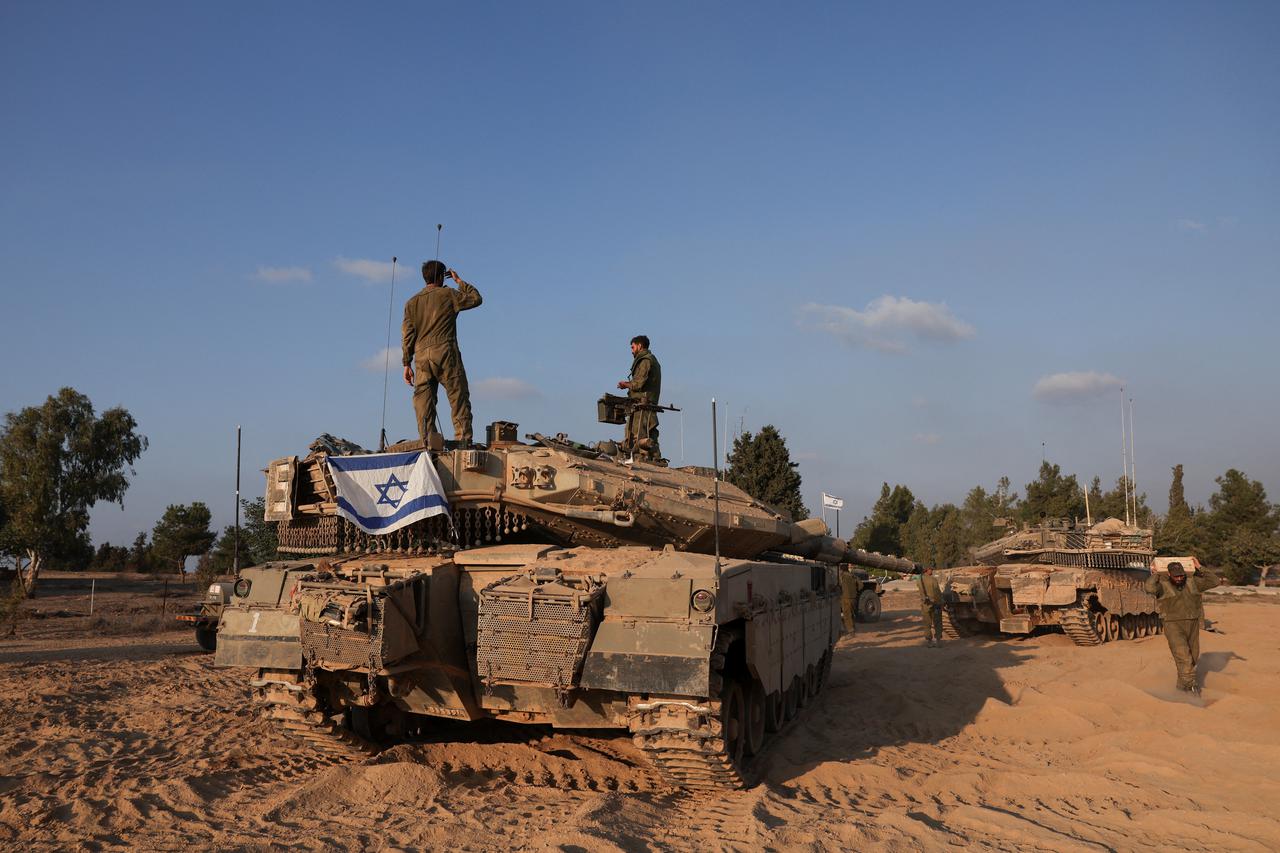 Aftermath of a mass infiltration by Hamas gunmen in Kibbutz Beeri