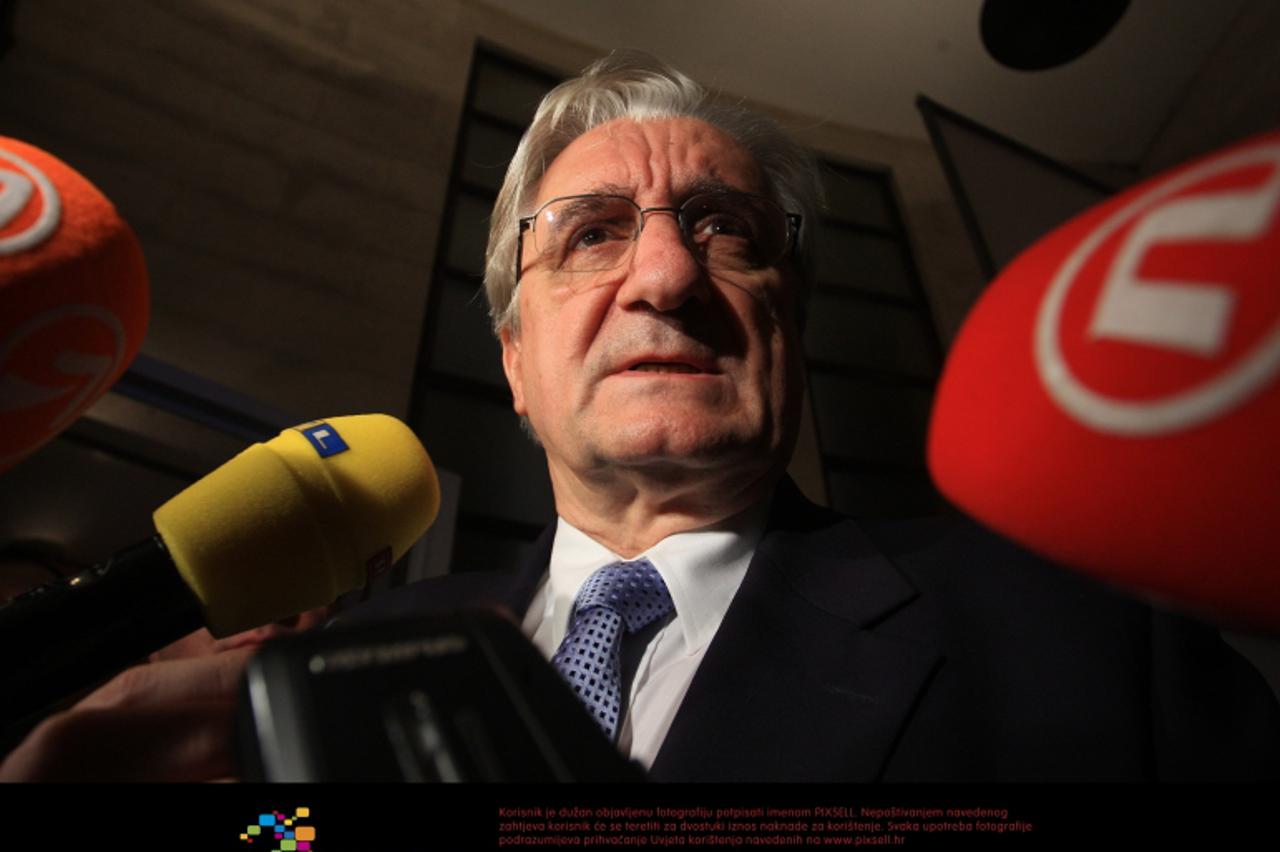 \'04.12.2011., Trg zrtava fasizma bb, Zagreb - Celnici HDZ-a cekaju izborne rezultate u Domu Hrvatskog drustva likovnih umjetnika. Miroslav Tudjman.  Photo: Boris Scitar/PIXSELL\'