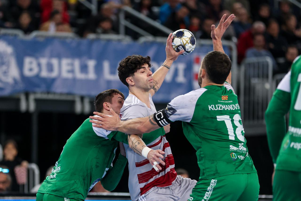 Susret 10. kola Lige prvaka između rukometaša Zagreba i Eurofarm Pelistera