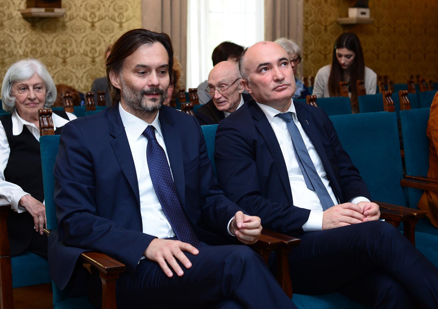 Glavni urednik Večernjeg lista Dražen Klarić i predstavnik vlasnika Styrije u Hrvatskoj Ivan Tolj