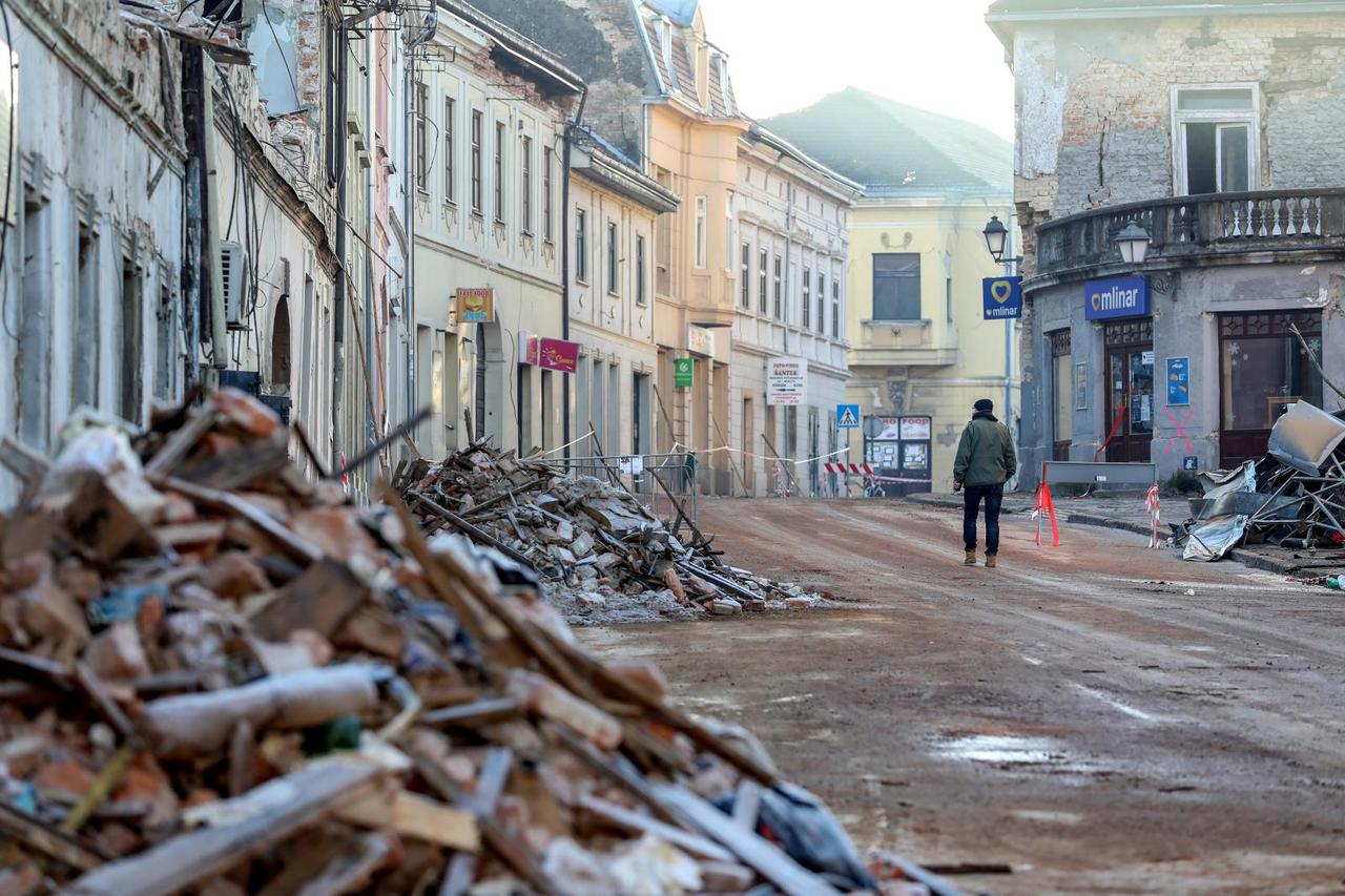 Život u Petrinji prvog dana 2021. godine