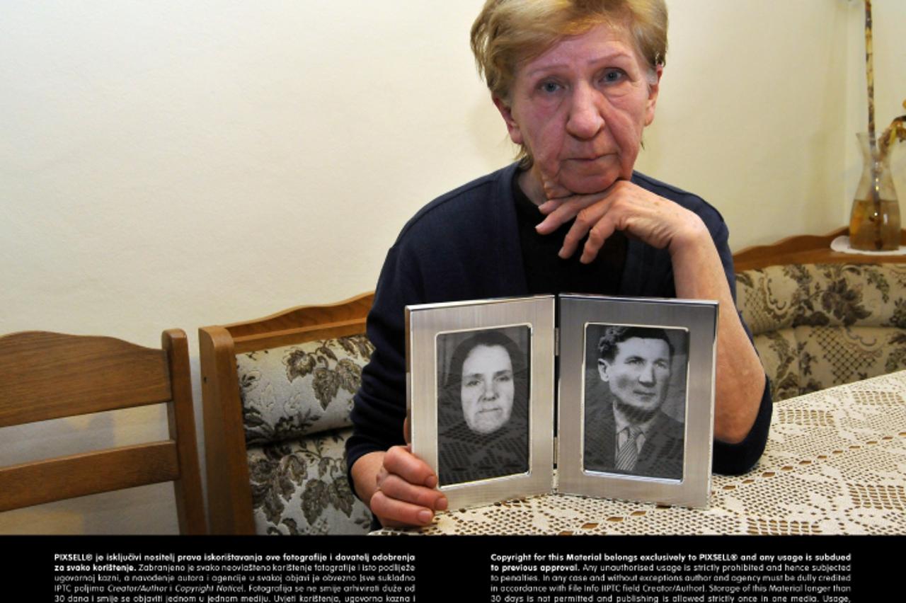 '04.02.2013.,Tovarnik - Stanka Marinkovic vec deset godina bezuspjesno apelira na Ministarstvo branitelja da eshumiraju tjelo njezinog oca koji je ubijen u ratu, a pokopan je u Srbiji nedaleko od Sida