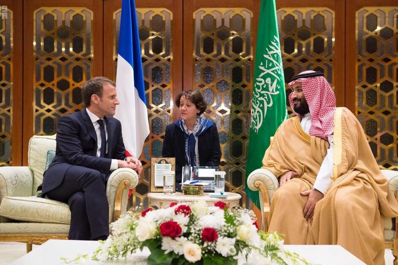 Francuski predsjednik Macron nenajavljeno je banuo princu Salmanu