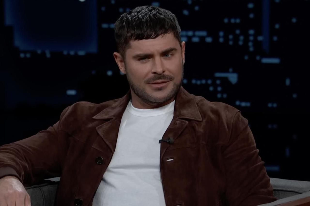 Zac Efron sur le plateau de l'émission "Jimmy Kimmel Live!" à Los Angeles