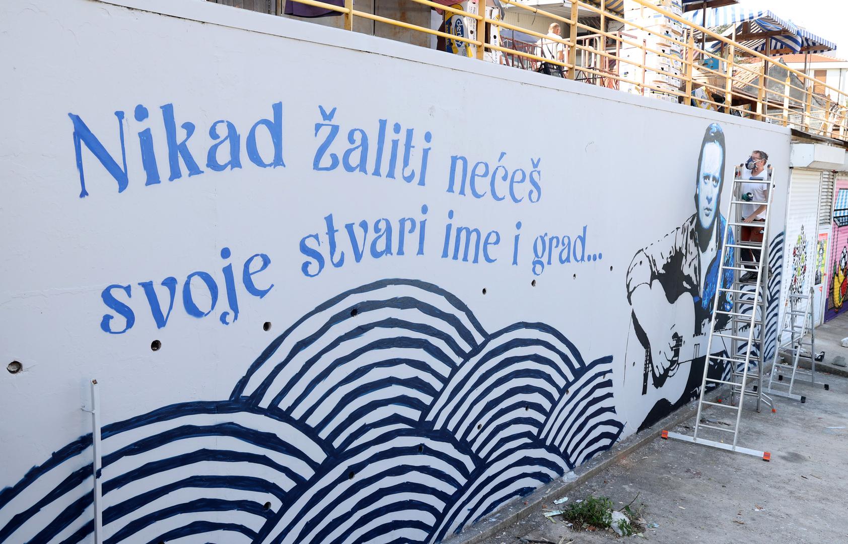 Mural je nastao u sklopu Šibenik Street Art festivala koji je počeo 9., a završio 11. srpnja