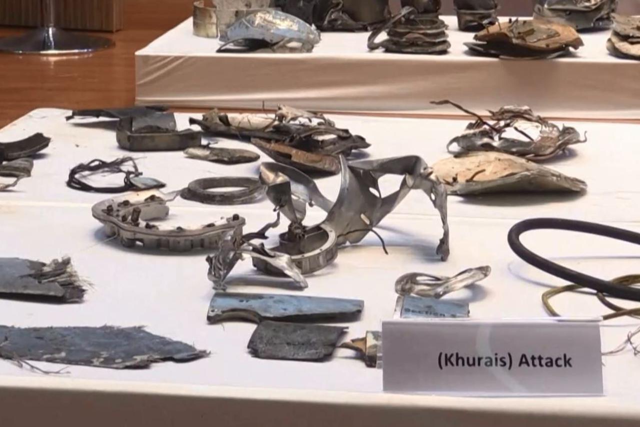 Saudijska Arabija pokazala ostatke dronova i projektila