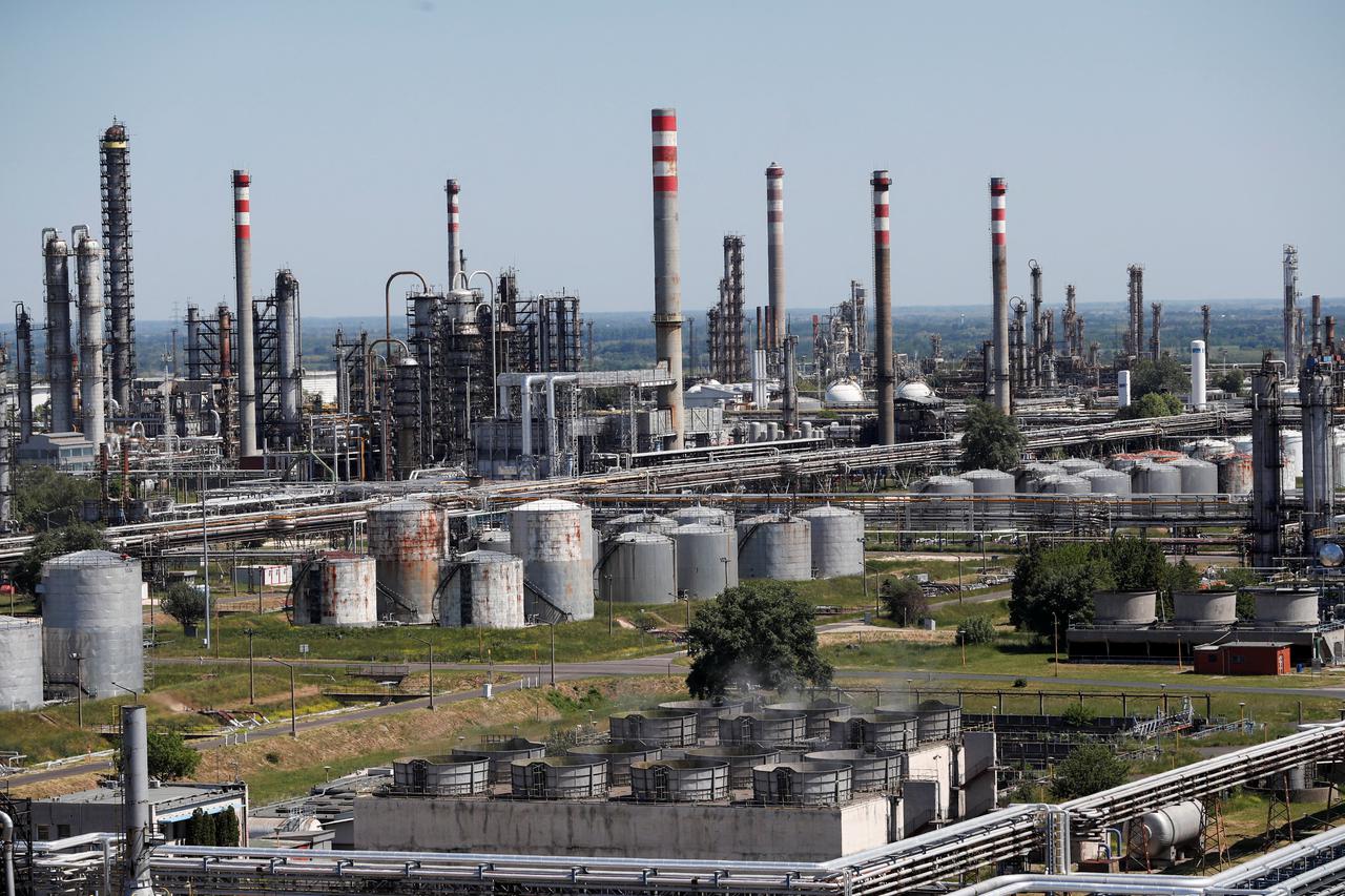 A general view of Hungarian MOL Group's Danube Refinery in Szazhalombatta