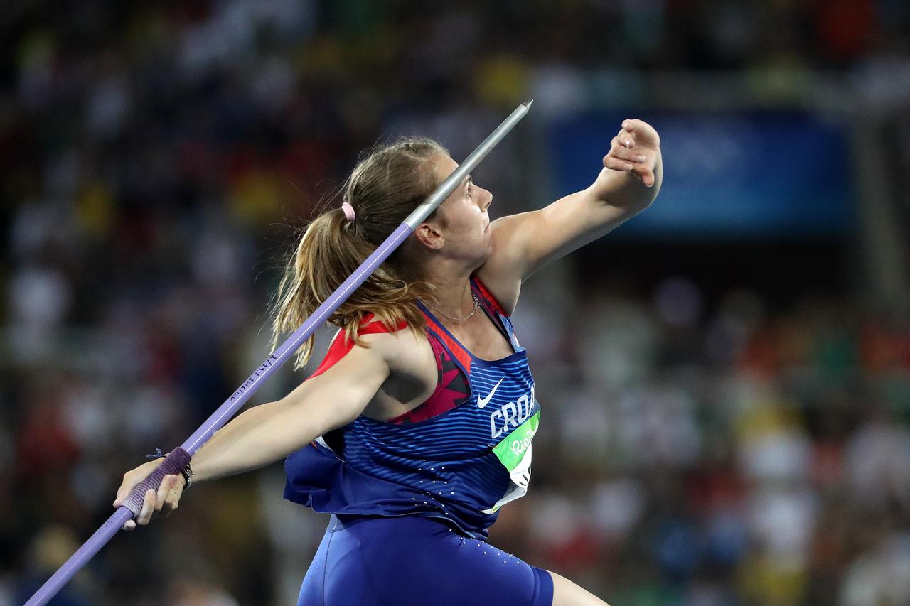 18.08.2016., Rio de Janeiro - Olimpijske igre Rio 2016.  Sara Kolak  u finalu bacanja koplja za zene. Sara Kolak  osvojila je zlatnu medalju u bacanju koplja. Pritom je ponovo srusila drzavni rekord. Photo: Igor Kralj/PIXSELL