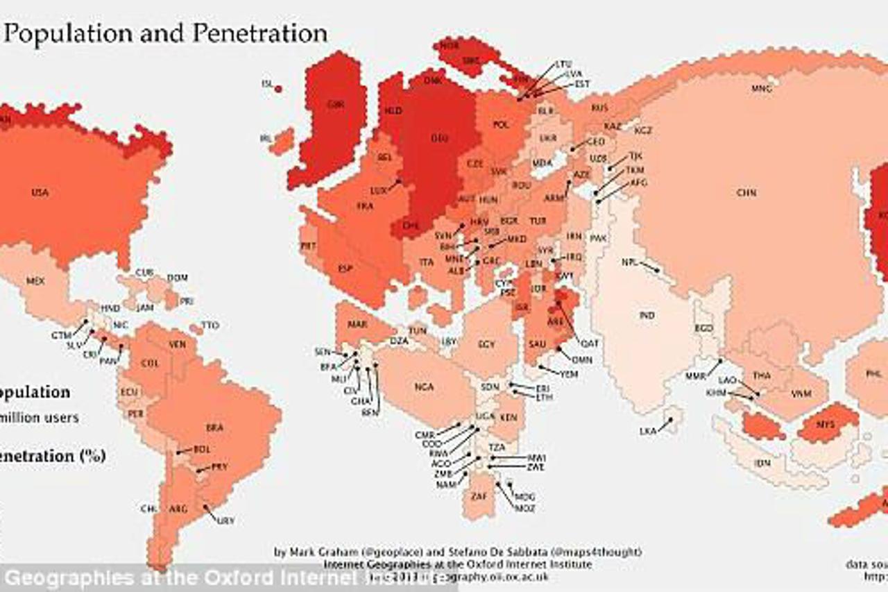 On-line karta svijeta
