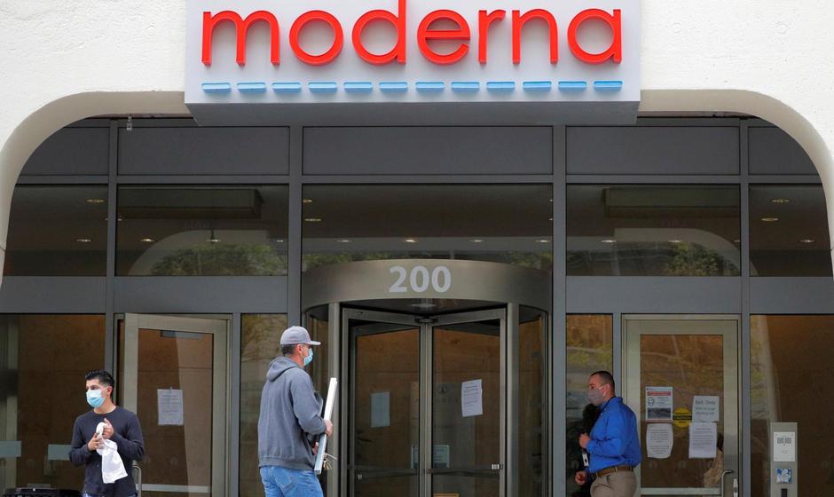 FILE PHOTO: Moderna Therapeutics seen during COVID-19 in Massachusetts