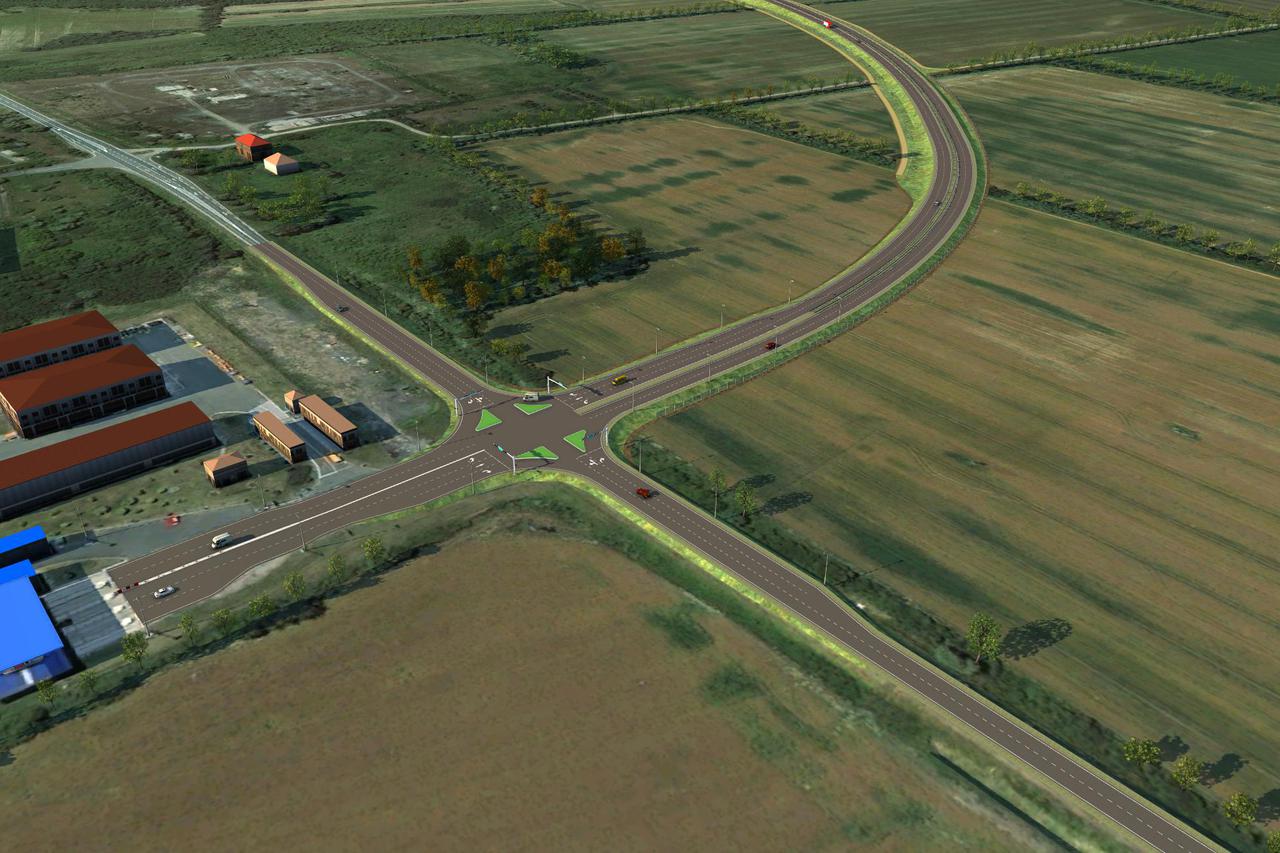 Simulaciju i vizualizacija buduće trase i mosta preko rijeke Save, kod Gradiške