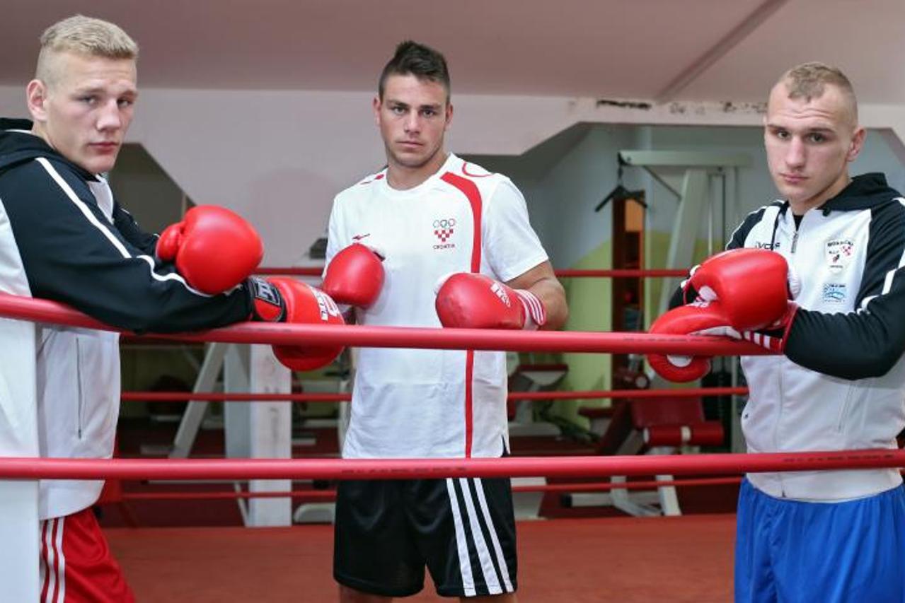 Luka Prtenjaca, Luka Plantic i Toni Filipi uz nadzor trenera Franje Grgica