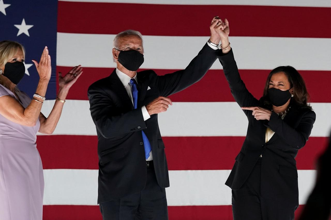 Former U.S. Vice President Joe Biden accepts the 2020 Democratic presidential nomination