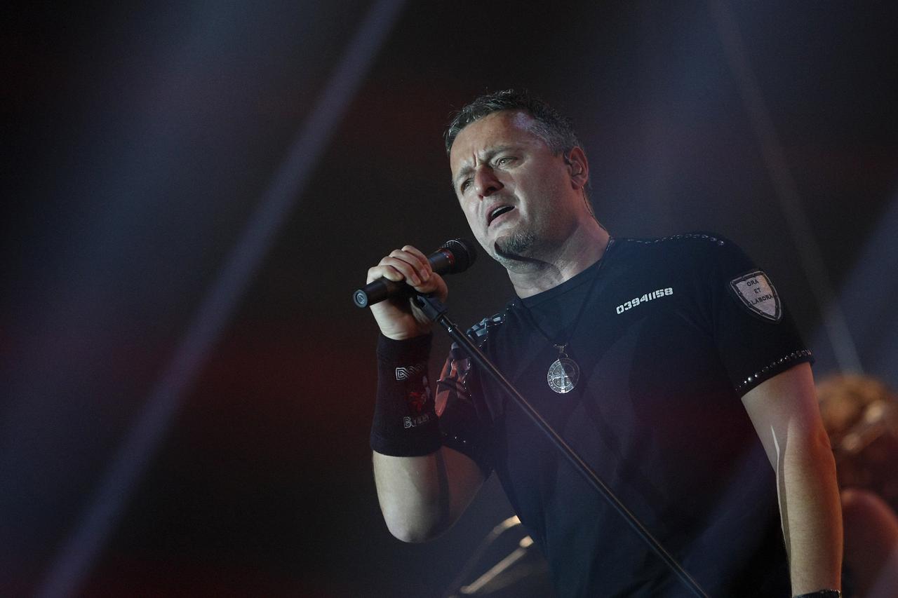 16.11.2013., Zagreb - Marko Perkovic Thompson odrzao je koncert pred prepunom dvoranom Doma sportova.  Photo: Grgur Zucko/PIXSELL