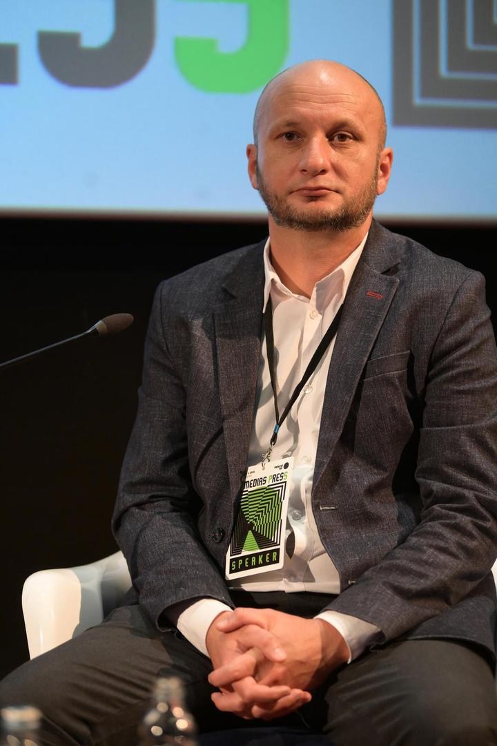 26.05.2026., Zagreb - Konferencija "In media press" u Kaptol Boutique Cinema. Panel: Istrazi pa reci hop Ivan Pandzic Photo: Sandra Simunovic/PIXSELL