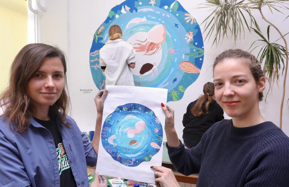 Split: Školarci oslikali murale na zidovima u sklopu ekološke akcije "Rezolucija zemlje"
