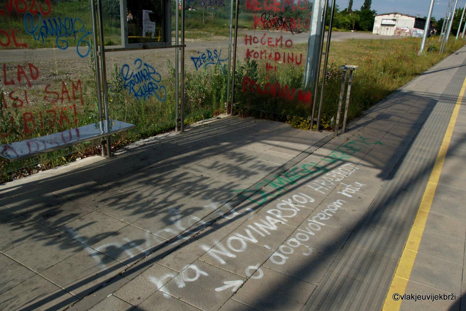 Vandalizam na željezničkom stajalištu