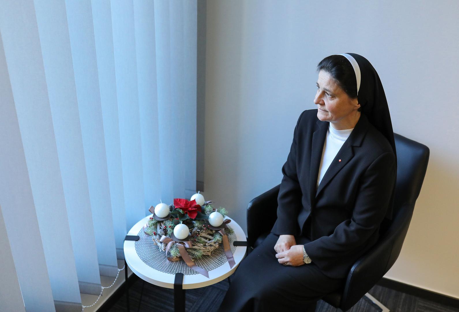19.12.2023., Zagreb - Sestra Jelena Loncar, ravnateljica Caritasa Zagrebacke nadbiskupije Photo: Emica Elvedji/PIXSELL
