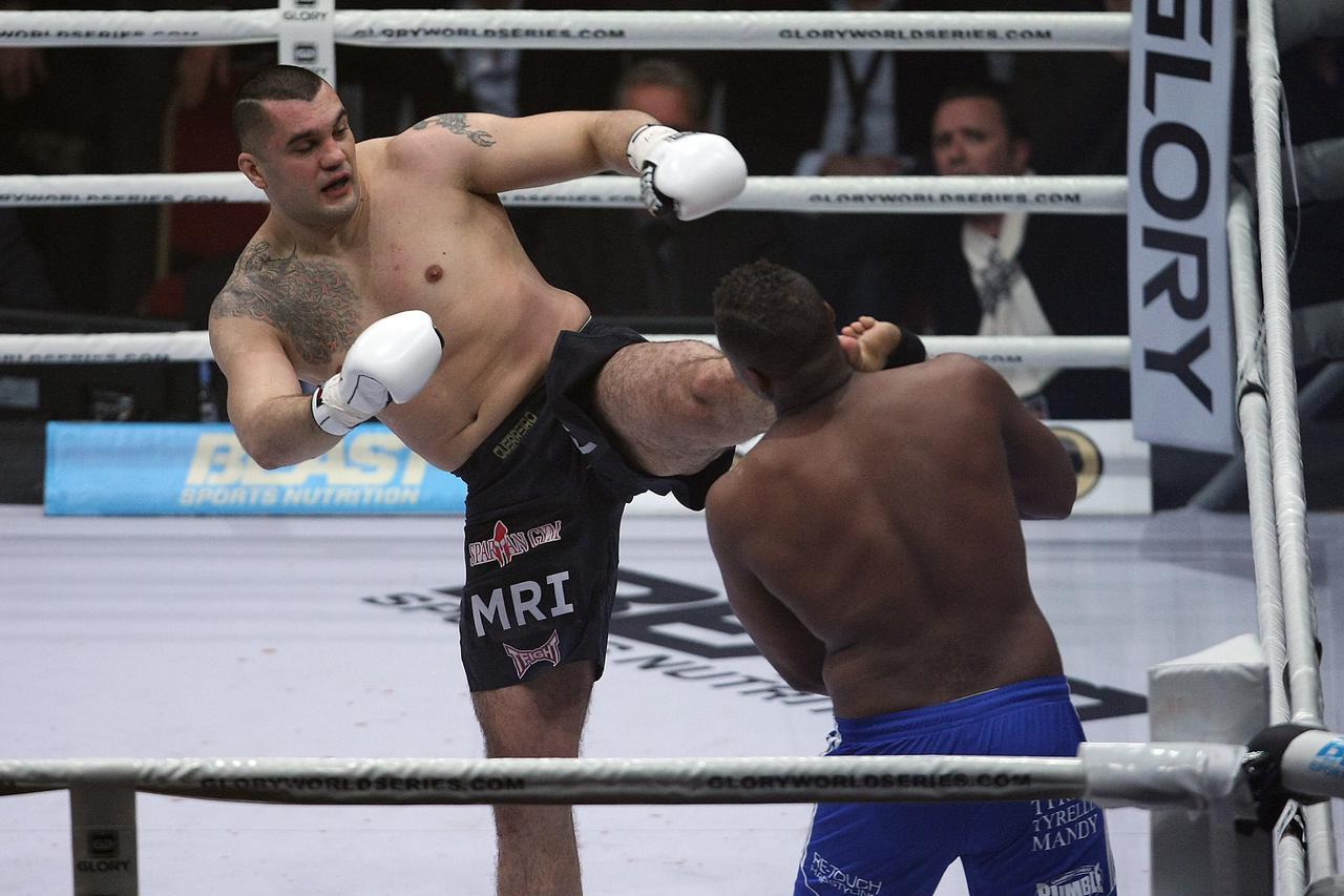 08.03.2014., Zagreb - Borilacki turnir Glory 14 koji se odrzava u zagrebackoj Areni. Mladen Brestovac - Jahfarr Wilnis. Photo: Grgur Zucko/PIXSELL